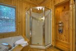 A Whitewater Retreat - Stand-Up Shower in Master Bathroom 